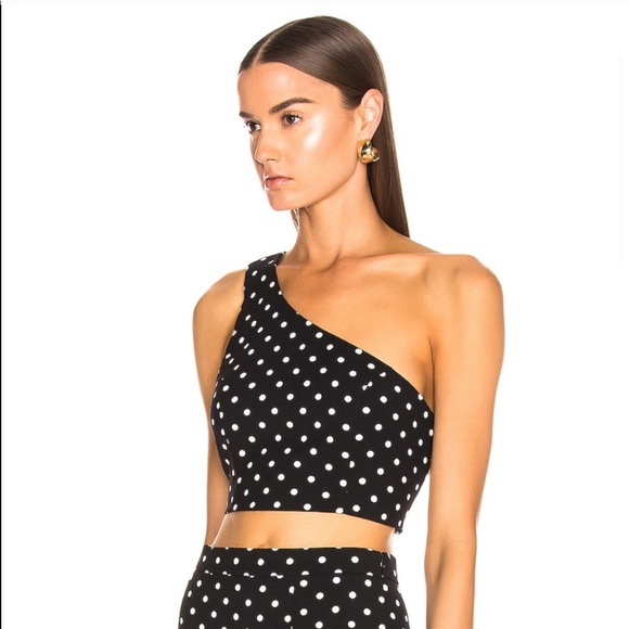 {Cinq a Sept} 🔷 Dotted Maayan crop top - Picture 2 of 3